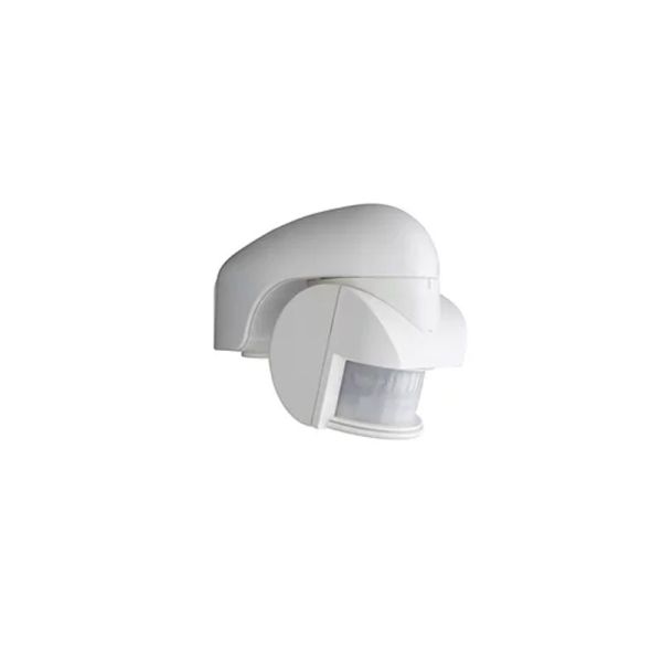 Sensor de movimiento VIRGINIA blanco para exterior, con cabezal en 2 direcciones, Estanco al agua