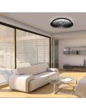 Ventilador LED de techo negro Himalaya 7121 Mantra Iluminación | LeonLeds iluminación