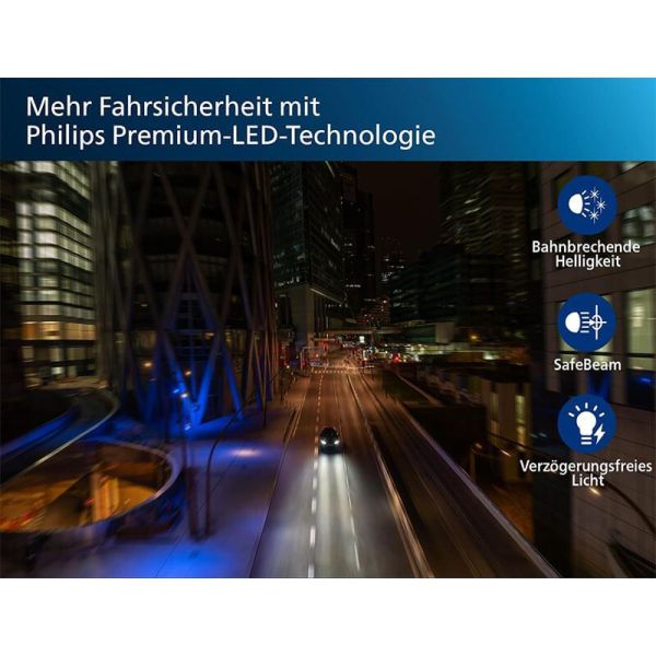 Bombillas LED H1 Philips Ultinon Pro6000 Boost HL - Máxima Visibilidad y Rendimiento +300% 11258U60BX2