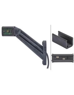 Luz marcadora LED HELLA - 12/24V - ADR/GGVS/ECE - 4 LEDs - Cabo de ligação rápida 500mm esquerda/direita Daf Man Scania 2