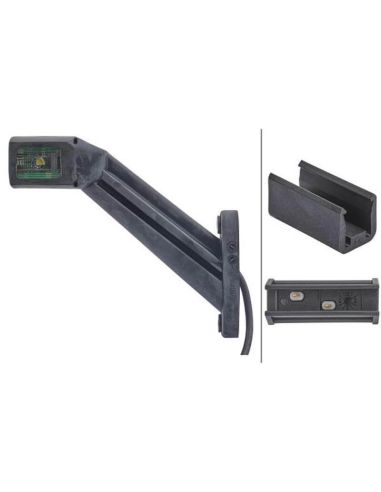 Luz de Gálibo LED HELLA - 12/24V - ADR/GGVS/ECE - 4 LEDs - 500mm Cable Quick Link Izquierdo/Derecho Daf Man Scania