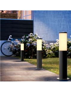 Baliza LED de exterior para caminos UTRECHT 45cm altura, 20W E27 (No Incl.) antracita, Estanco al agua 2