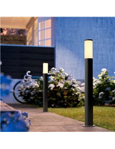 Baliza LED de exterior para caminos UTRECHT 80cm altura, 20W E27 (No Incl.) antracita, Estanco al agua 2