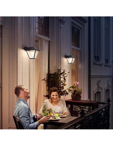 Applique extérieure ALPENGLOW 60W E27 (non incluse) anthracite, étanche