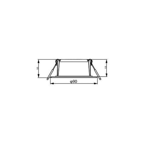 Einbau-LED-Downlight rund MESON 5,5W...