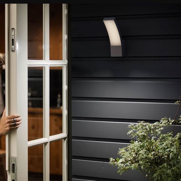 Aplique mural de exterior LED SPLAY 12W 4000 K antracita, Estanco al agua