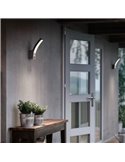 Aplique mural de exterior LED con sensor de movimiento SPLAY 12W  4000K, antracita, estanco al agua