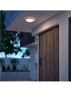 DORIS 6W 2700K/4000K Níquel à prova d'água para exterior LED Plafon LED 2