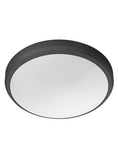 Plafonnier extérieur LED DORIS 6W 2700K/4000K Noir Etanche