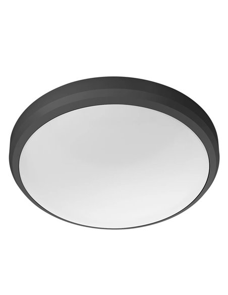 Plafón exterior LED DORIS 6W 2700K/4000K Negro Estanco al agua