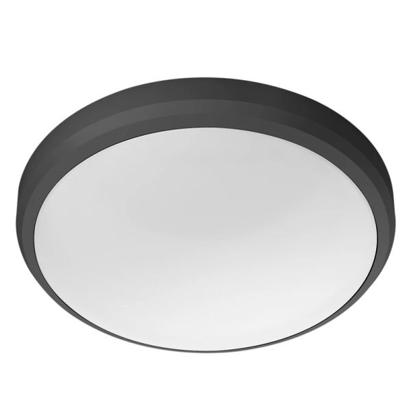 Plafón exterior LED DORIS 6W 2700K/4000K Negro Estanco al agua