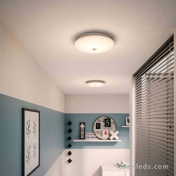 Plafón LED con sensor Mauve de Philips de color blanco | Leonleds Iluminación