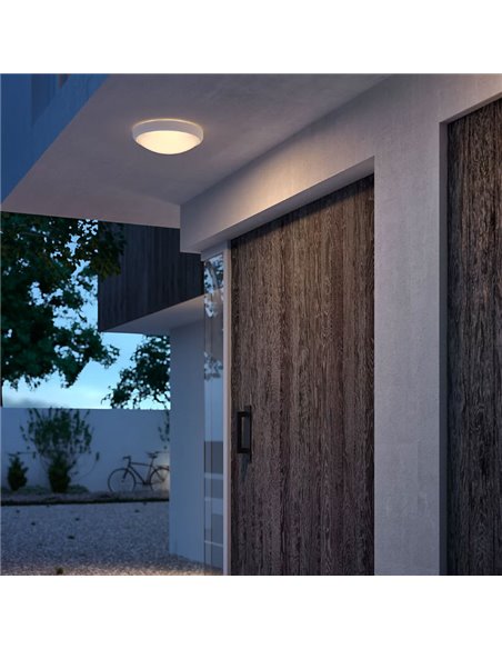 Plafón de exterior LED DORIS 6W 2700K/4000K Blanco Estanco al agua