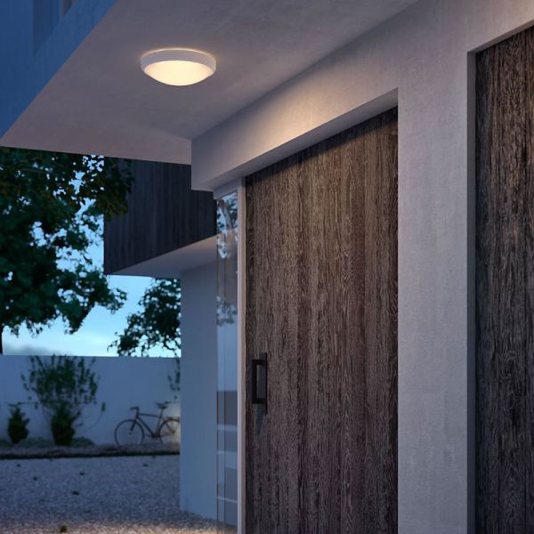 Plafonnier extérieur LED DORIS 6W 2700K/4000K Blanc Etanche