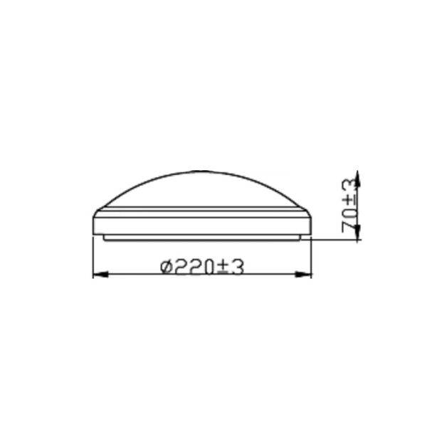 Plafón de exterior LED DORIS 6W 2700K/4000K Blanco Estanco al agua