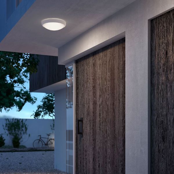 Plafonnier extérieur LED DORIS 6W 2700K/4000K Blanc Etanche