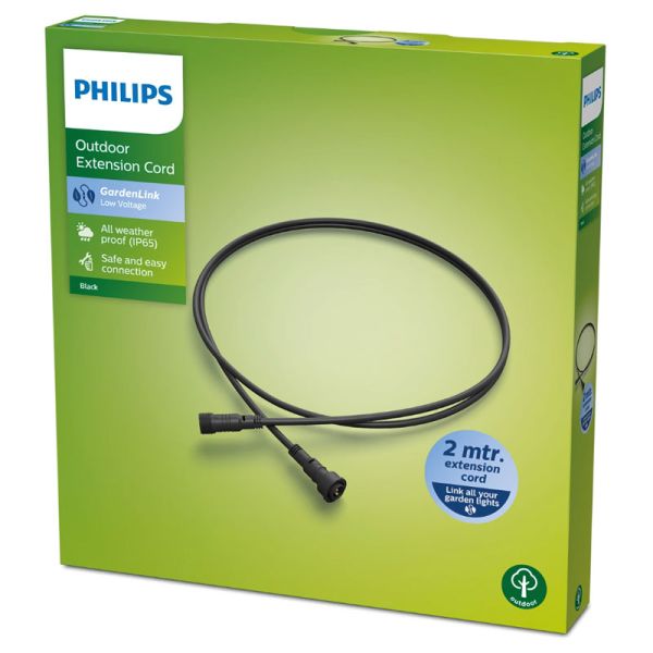 Rallonge de câble extérieur GARDENLINK 2m/5m/10m noir Basse tension, étanche