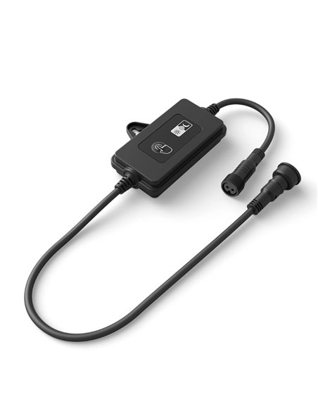 Sensor GARDENLINK Dusk-to-Dawn preto para exterior à prova de água de baixa tensão