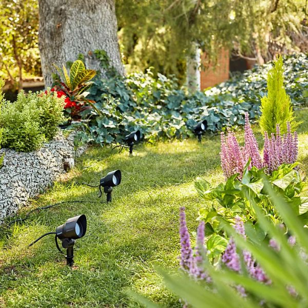 Puntos o picas de tierra LED GARDENLINK 6 W 2700K/4000K negro Baja tensión estanco al agua