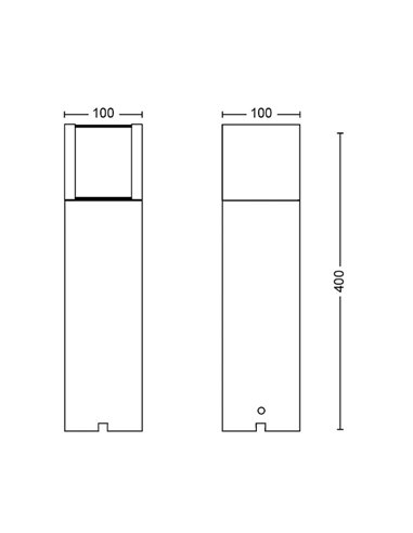 Farol LED exterior para caminhos ARBOR 6 W antracite Baixa tensão à prova d'água 2700K/4000K