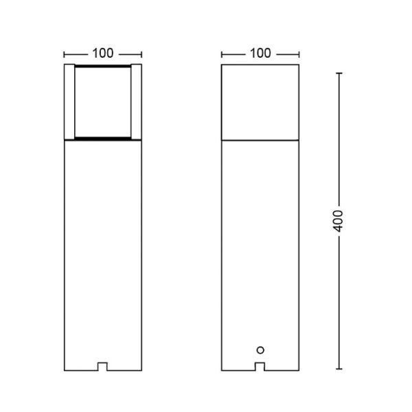 Baliza LED exterior para caminos ARBOUR 6 W antracita Baja tensión estanco al agua 2700K/4000K