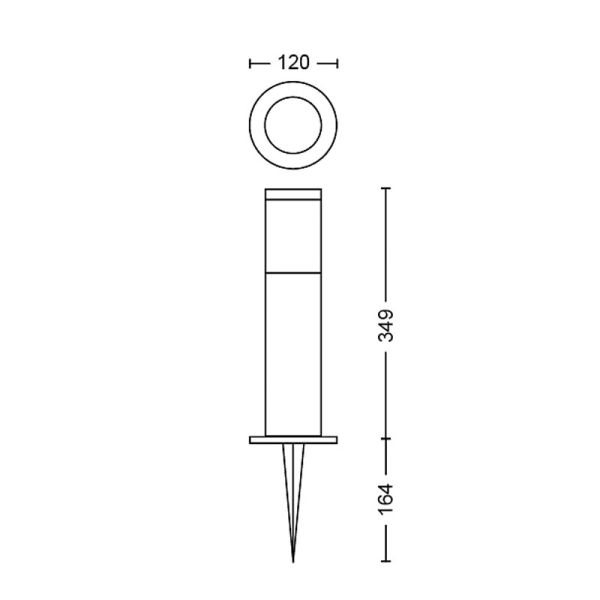 Balise d'extérieur LED pour chemins UTRECHT 6 W anthracite Basse tension étanche 2700K/4000K