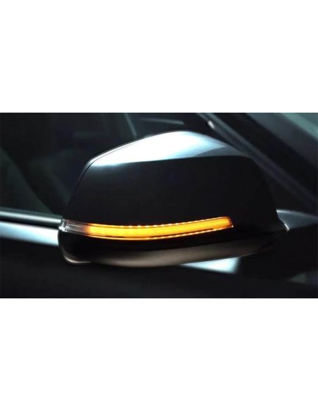 Clignotants dynamiques LED pour rétroviseurs LEDriving par OSRAM LEDDMI F20 BK S (Lot de 2) pour BMW Série 1, 2, 3, 4 et X1