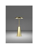 Lampe de table d'extérieur LED rechargeable PICCOLA en laiton brossé 2400K-3000K-4000K, IP54