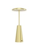 Lámpara de Sobremesa exterior LED recargable PICCOLA de Latón cepillado 2400K-3000K-4000K, IP54