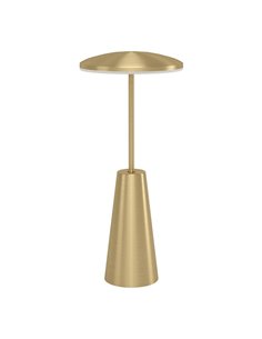Lámpara de Sobremesa exterior LED recargable PICCOLA de Latón cepillado 2400K-3000K-4000K, IP54
