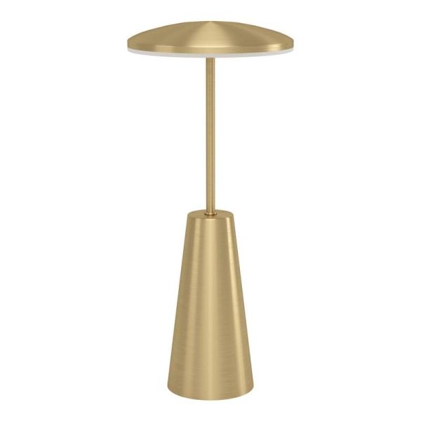 Lámpara de Sobremesa exterior LED recargable PICCOLA de Latón cepillado 2400K-3000K-4000K, IP54