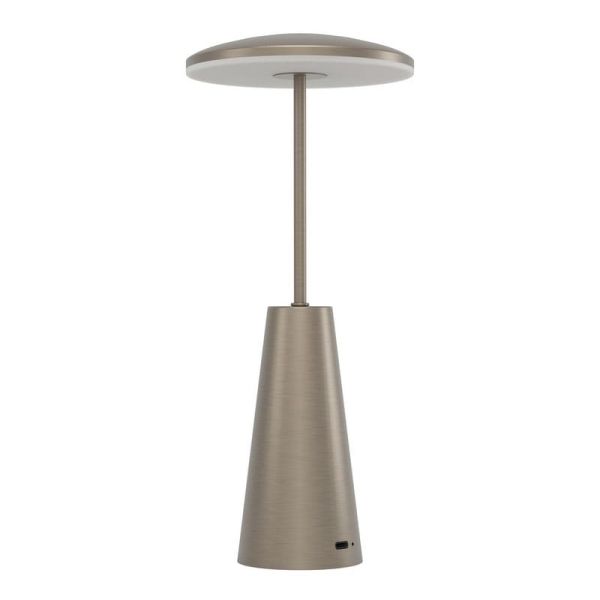Lámpara de mesa exterior LED recargable PICCOLA Latón oscuro 2400K-3000K-4000K, IP54