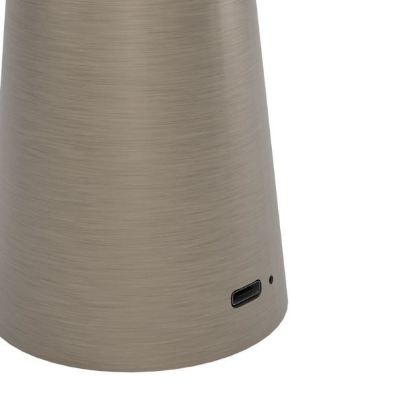 Lámpara de mesa exterior LED recargable PICCOLA Latón oscuro 2400K-3000K-4000K, IP54