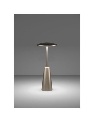 Lámpara de mesa exterior LED recargable PICCOLA Latón oscuro 2400K-3000K-4000K, IP54