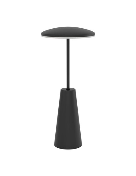 Lámpara de Sobremesa exterior LED recargable PICCOLA negro 2400K-3000K-4000K, IP54