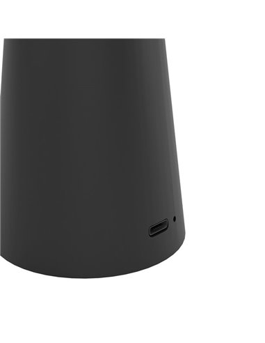 Lámpara de Sobremesa exterior LED recargable PICCOLA negro 2400K-3000K-4000K, IP54