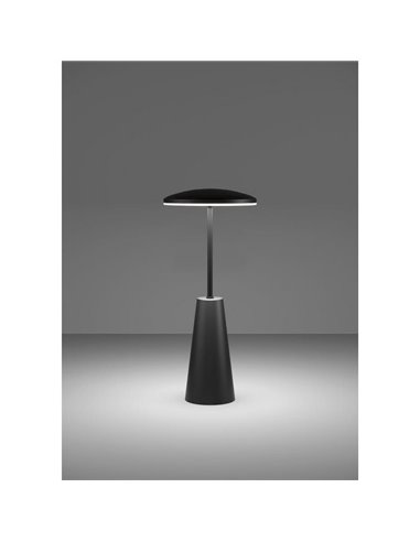 Lámpara de Sobremesa exterior LED recargable PICCOLA negro 2400K-3000K-4000K, IP54