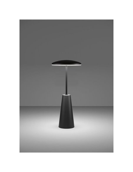Lámpara de Sobremesa exterior LED recargable PICCOLA negro 2400K-3000K-4000K, IP54