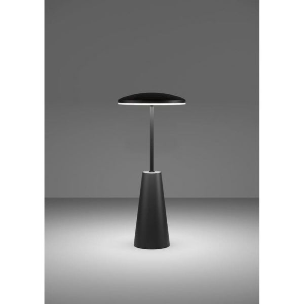 Candeeiro de mesa exterior LED recarregável PICCOLA preto 2400K-3000K-4000K, IP54