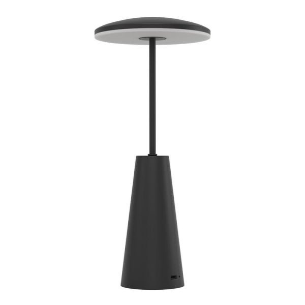 Lámpara de Sobremesa exterior LED recargable PICCOLA negro 2400K-3000K-4000K, IP54