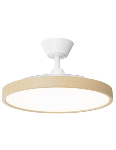 Ventilador de Techo Retráctil BOMBAY ESTILO M - Innovación y Estilo en Madera con Temporizador y Nature Wind