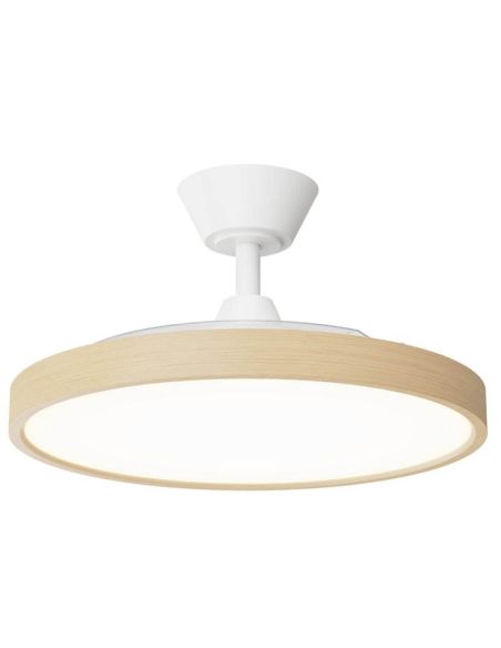 Ventilador de Techo Retráctil BOMBAY ESTILO M - Innovación y Estilo en Madera con Temporizador y Nature Wind