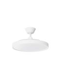 Ventilateur de plafond rétractable BOMBAY STYLE M avec lumière LED à intensité variable, vent naturel blanc mat