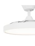 Ventilador de Techo Retráctil BOMBAY ESTILO S con Luz LED Regulable, Blanco Mate 2199344