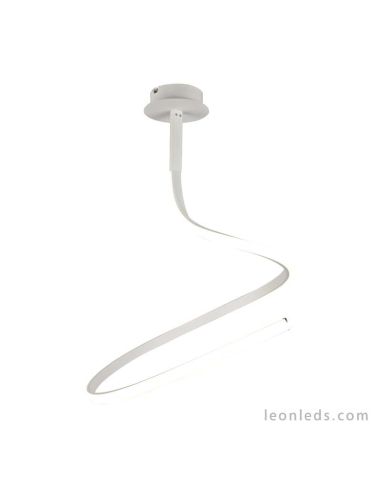 Lámpara de Techo LED Colgante serie NUR Blanca 6002 6002K formato simple dimmable moderna de Mantra | LeonLeds
