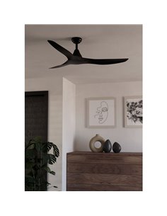 Ventilador de techo sin luz PORTSEA de interior negro DC Ø132cm 2