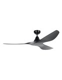 Ventilador de techo sin luz PORTSEA de interior negro DC Ø132cm