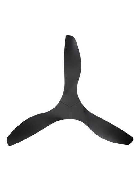 Ventilador de techo sin luz PORTSEA de interior negro DC Ø132cm