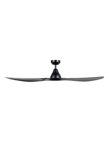 Ventilador de techo sin luz PORTSEA de interior negro DC Ø132cm