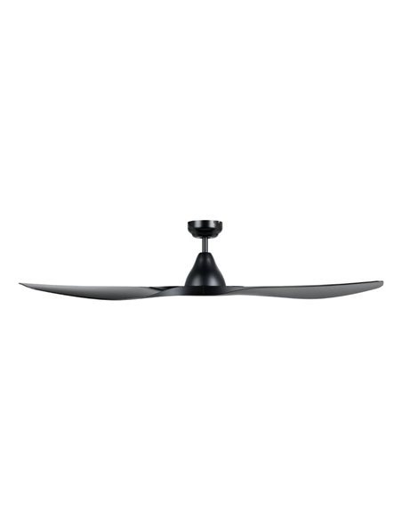 Ventilador de techo sin luz PORTSEA de interior negro DC Ø132cm